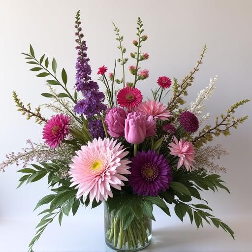 A close-up of a unique, custom-designed floral arrangement.